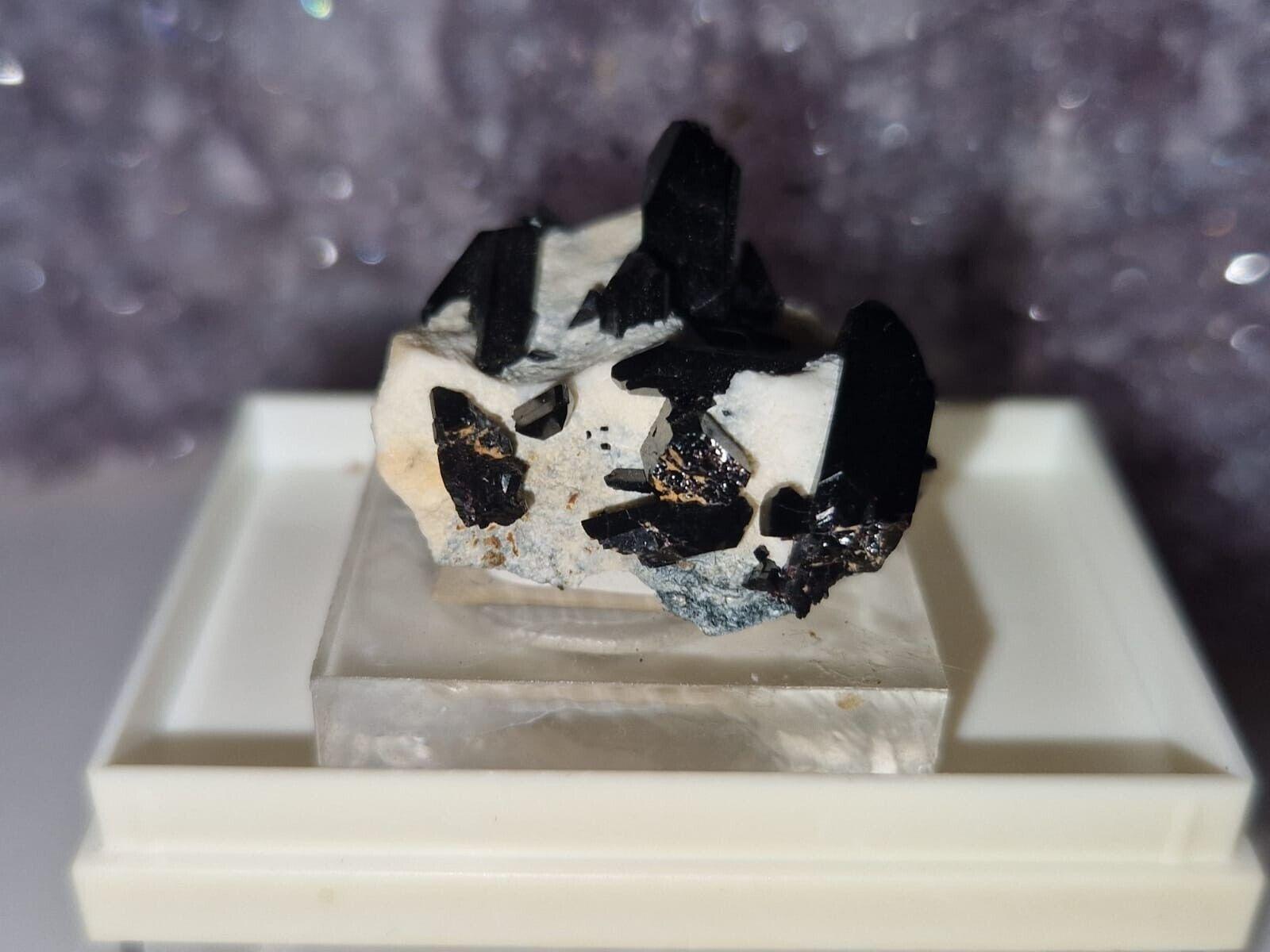 ULTRA SELTEN Benitoit, Neptunit, San Benito County, California, USA Mineralien – Bild 2