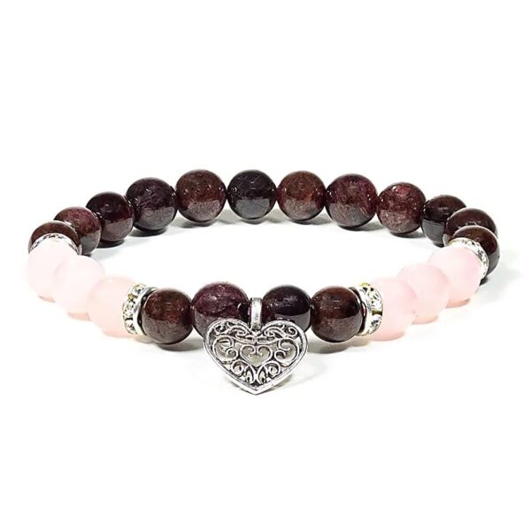 Granat & Rosenquarz Armband – Ein liebevoller Begleiter für Herz und Kraft