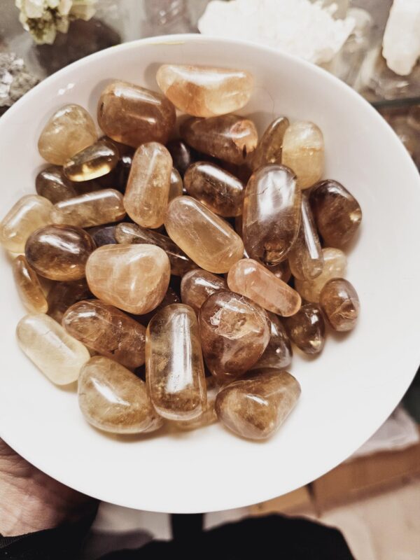 Natürlicher Citrin Trommelstein – Der Edelstein des Glücks und der Vitalität“ – Bild 3