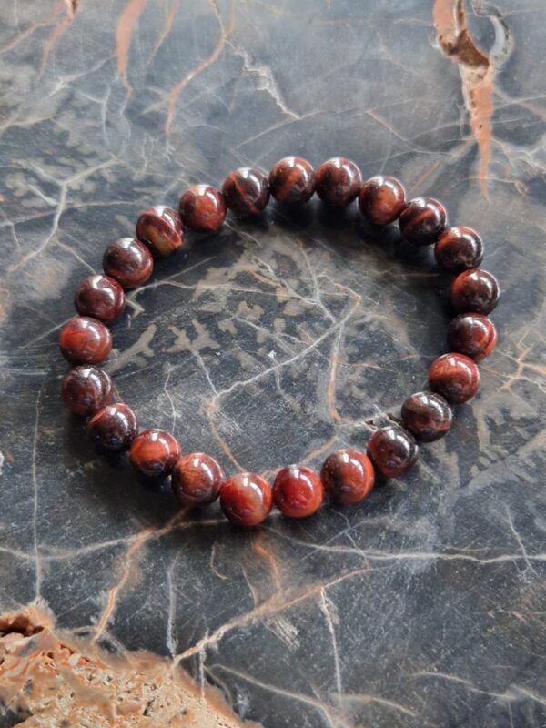 Natürlich rotes Katzenauge-Armband für Intuition und Selbstvertrauen