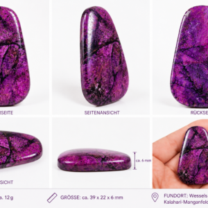 Sugilith Cabochon – Seltenes Naturstein-Unikat aus der Wessels Mine, Südafrika