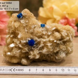 Cavansit auf Stilbit – Großstufe aus Wagholi, Indien (467 g)