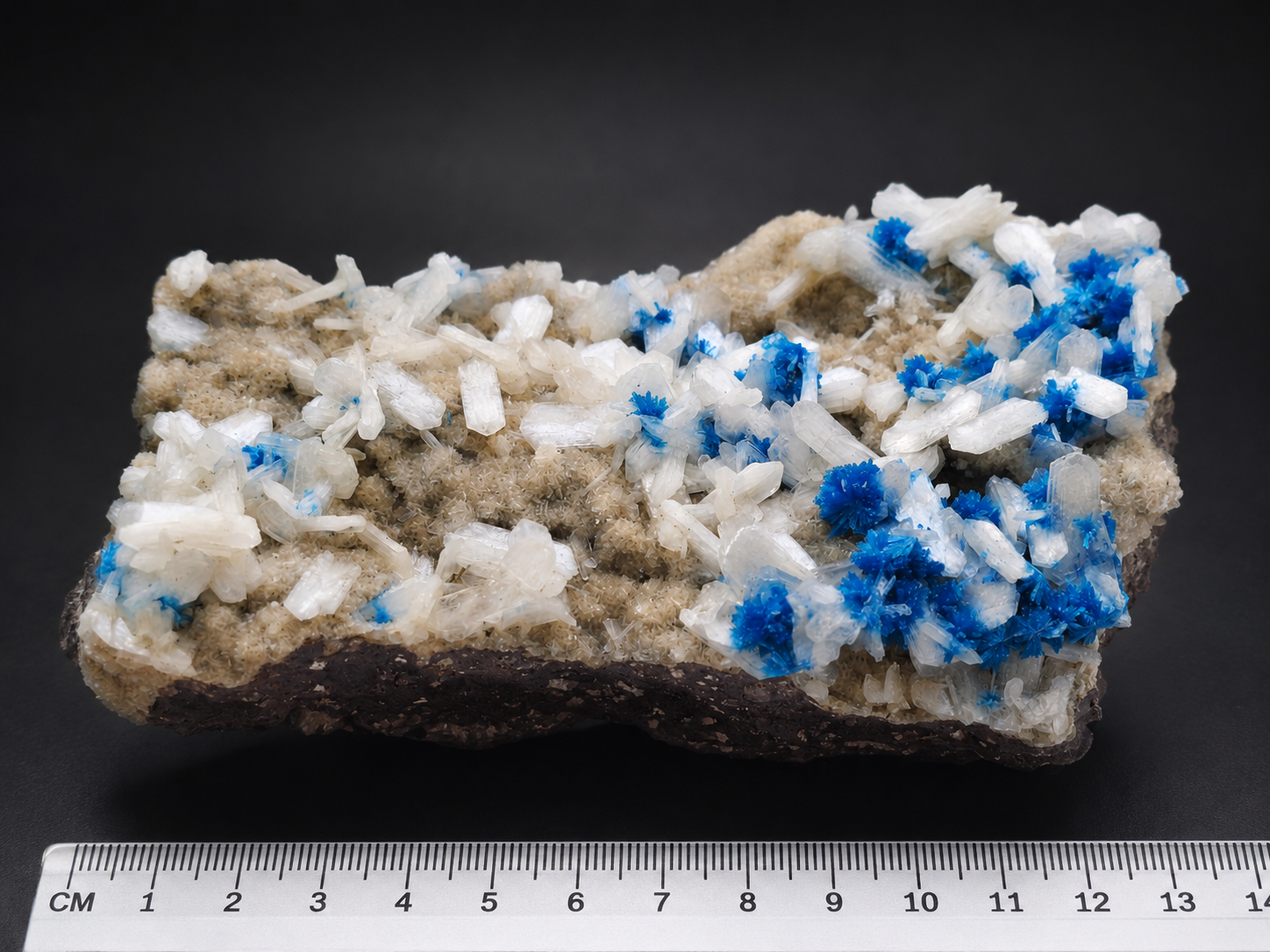 Cavansit auf Stilbit – Großstufe aus Wagholi, Indien (711) (Kopie) (Kopie) – Bild 2